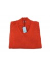 Malo Ladies Shirt Mod. Orange V-neck Polo Shirt