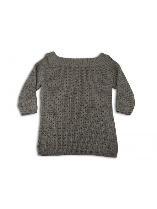 Malo Maglia Donna Mod. Manica corta laccetti Tortora