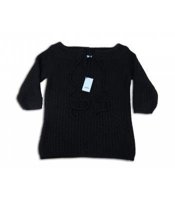 Malo Jersey Woman Mod. Short sleeve black laces 2