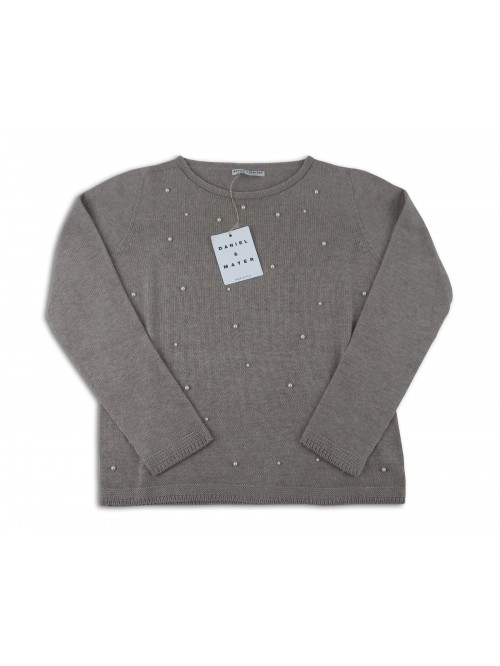 Daniel & Mayer Women's Sweater Art. 71346 Dove Gray Pearls