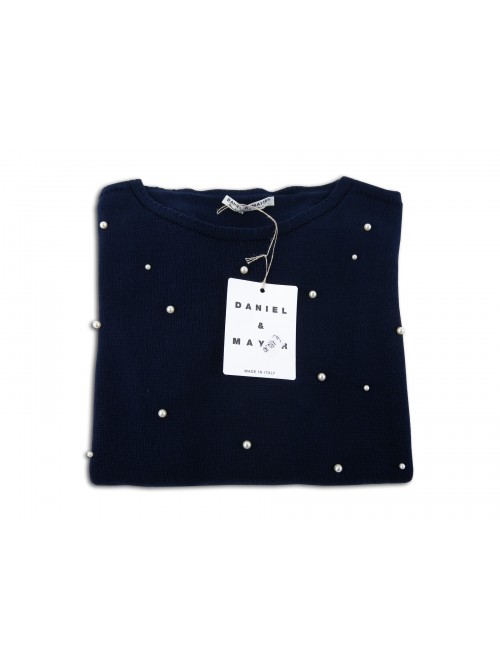 Daniel & Mayer Women's Sweater Art. 71346 Blue Pearls Daniel & Mayer Women's Sweater Art. 71346 Blue Pearls