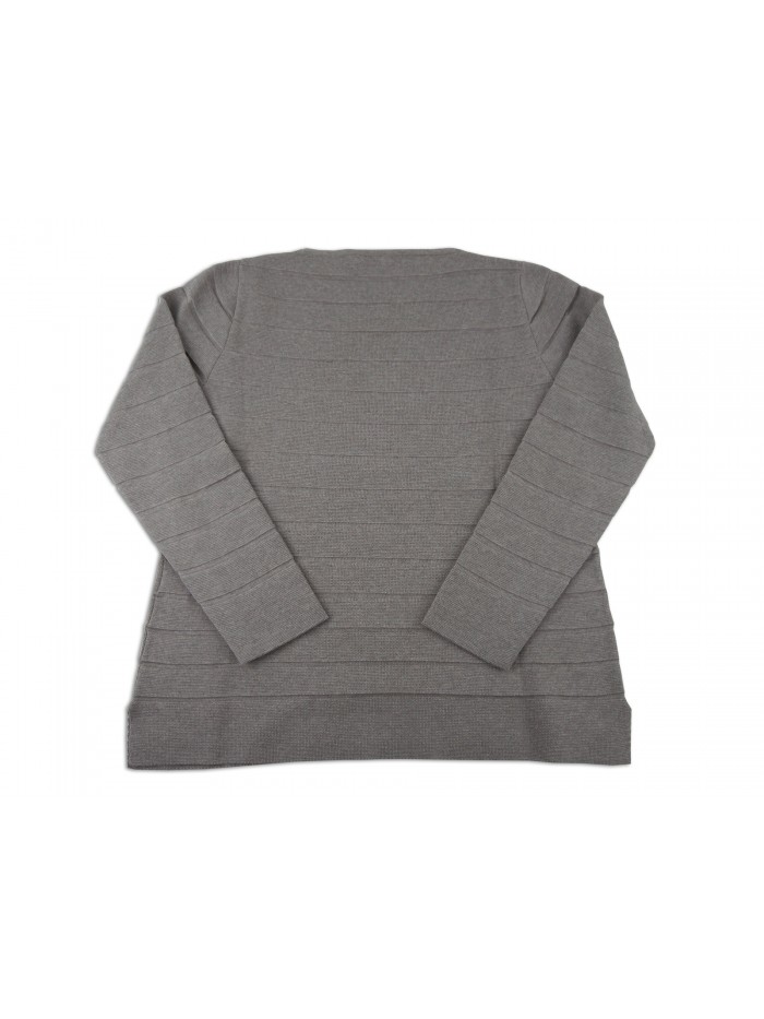 Daniel & Mayer Women's Sweater Art. 13995 Dove gray lines