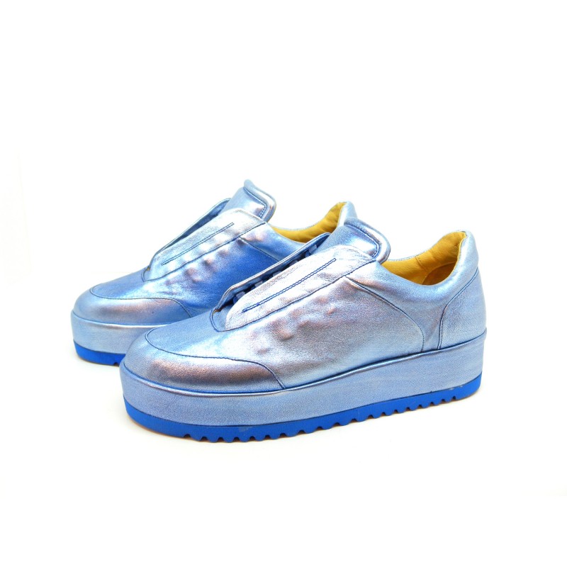 Sneakers Donna Diamante in tessuto ricamato con paillettes decorazione a righe suola Sneakers Donna Diamante in tessuto ricamato con paillettes decorazione a righe suola