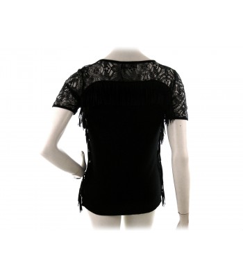 Blugirl Maglia Donna Art. 1612 Pizzo Sfrangiato Nero 2