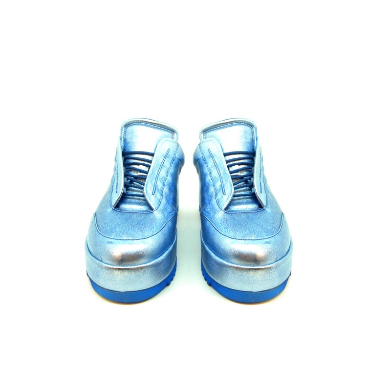 Women's Diamond Sneakers in embroidered fabric with sequin decoration striped sole