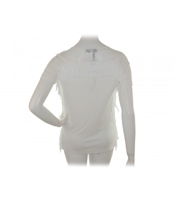 Blugirl Maglia Donna Art. 1612 Pizzo Sfrangiato Bianco 2