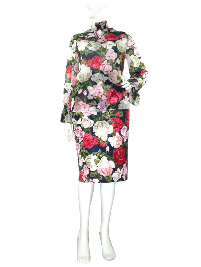 Blugirl Vestito Completo Donna Art. 47345/47317 Floreale Blugirl Vestito Completo Donna Art. 47345/47317 Floreale