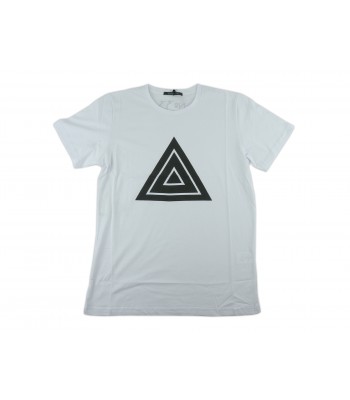 Zeusedera T-Shirt Donna Stampa Triangolo Bianco