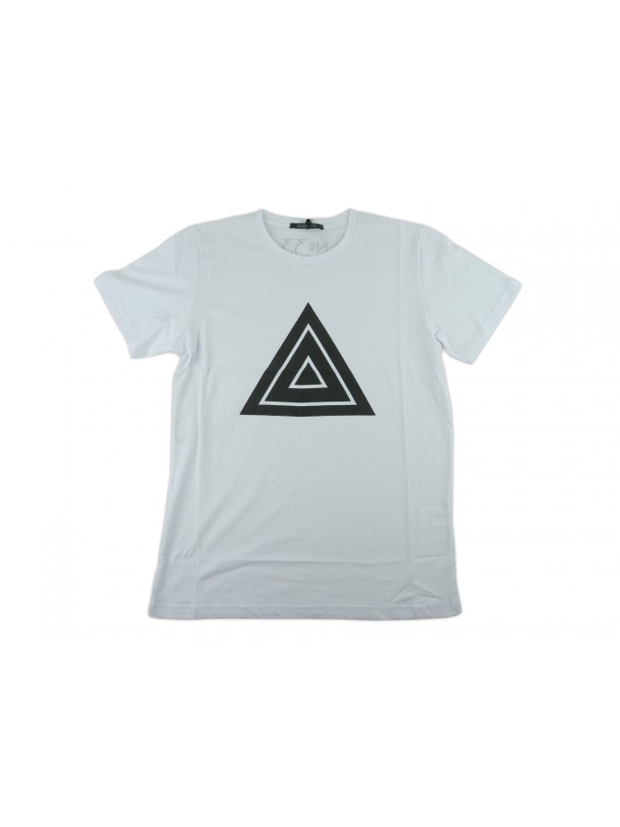 Zeusedera Women's T-Shirt Print White Triangle