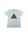 Zeusedera T-Shirt Donna Stampa Triangolo Bianco