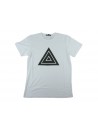 Zeusedera T-Shirt Donna Stampa Triangolo Bianco