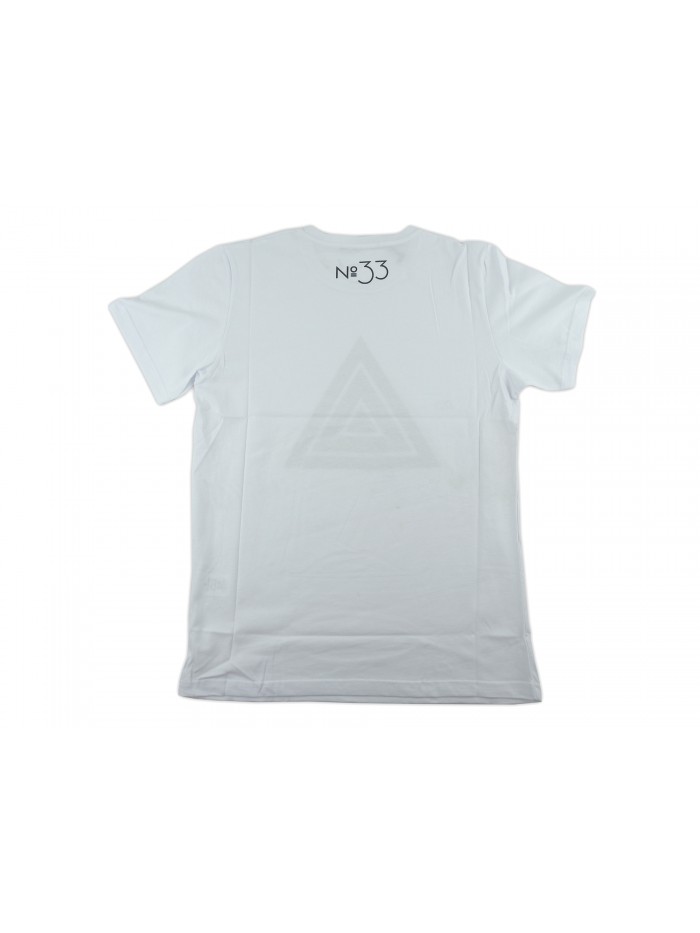 Zeusedera Women's T-Shirt Print White Triangle