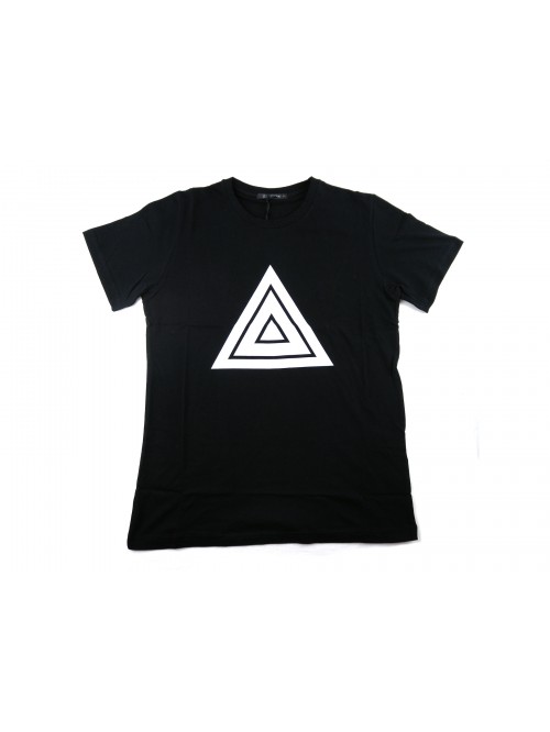 Zeusedera T-Shirt Donna Stampa Triangolo Nero Zeusedera T-Shirt Donna Stampa Triangolo Nero