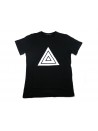 Zeusedera T-Shirt Donna Stampa Triangolo Nero