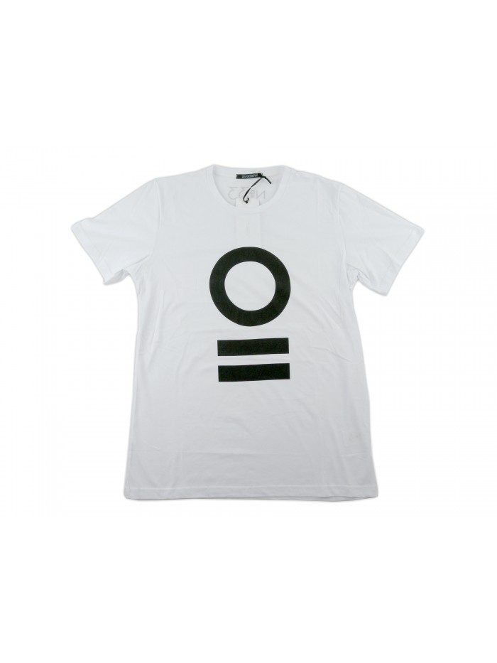 Zeusedera T-Shirt Donna Stampa Cerchio Righe Bianco Zeusedera T-Shirt Donna Stampa Cerchio Righe Bianco