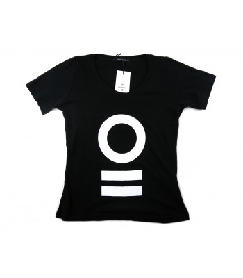 Zeusedera Women's T-Shirt Print Circle Black Stripes