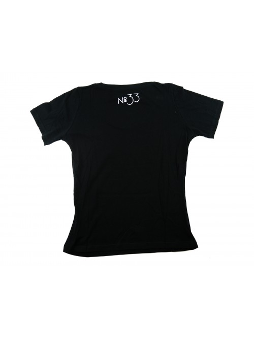 Zeusedera Women's T-Shirt Print Circle Black Stripes