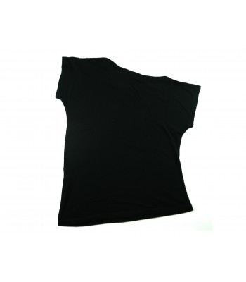 Zeusedera T-Shirt Donna Art. E18-2042 Stampa Fiore Nero 2