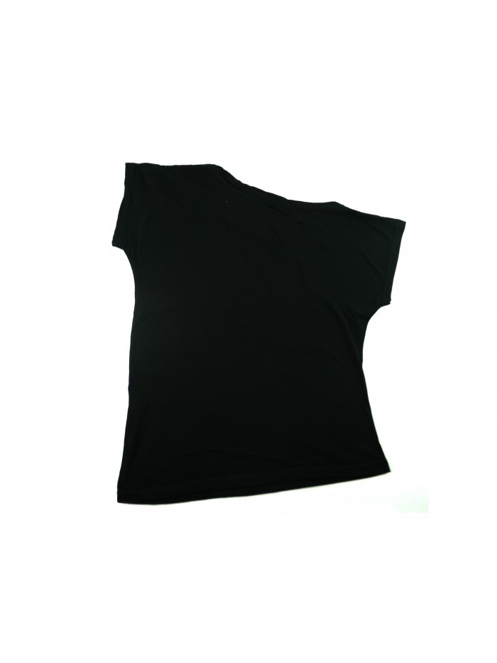 Zeusedera Women's T-Shirt Art. E18-2042 Black Flower Print