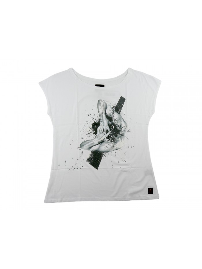 Zeusedera Women's T-Shirt Art. Sense 4 Print White Man