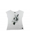 Zeusedera T-Shirt Donna Art. Sense 4 Stampa Uomo Bianco