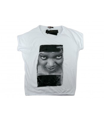 Zeusedera T-Shirt Donna Art. E18-2044 Stampa Donna Bianco