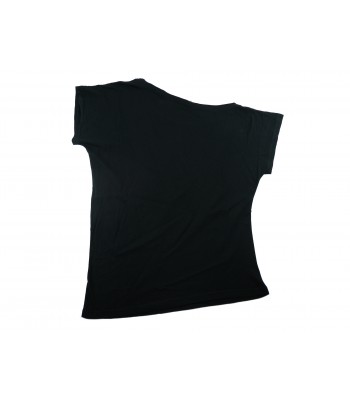 Zeusedera T-Shirt Donna Art. E18-2047 Stampa Face Nero 2