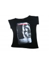 Zeusedera T-Shirt Donna Art. E18-2047 Stampa Face Nero