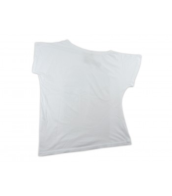 Zeusedera T-Shirt Donna Art. E18-2047 Stampa Face Bianco 2