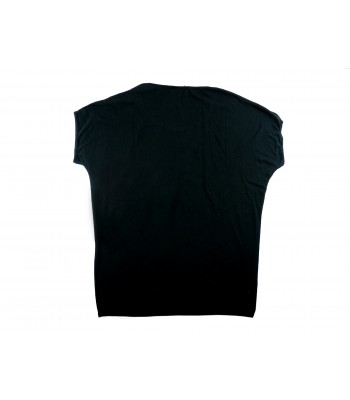 Zeusedera T-Shirt Donna Art. E18-2043 Stampa Mani Nero 2