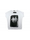 Zeusedera T-Shirt Donna Art. E18-2043 Stampa Mani Bianco