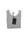 Paolo Pecora Man Shirt 5D Buttons Gray / White