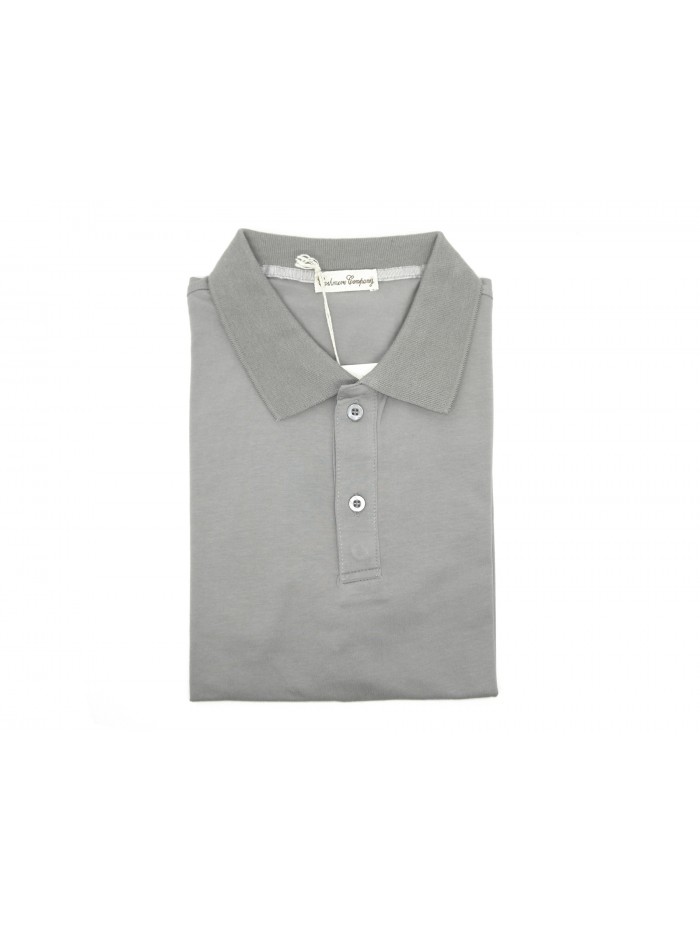 Cashmere Company Men's Polo Shirt Art. PV108120 Gray Cashmere Company Men's Polo Shirt Art. PV108120 Gray