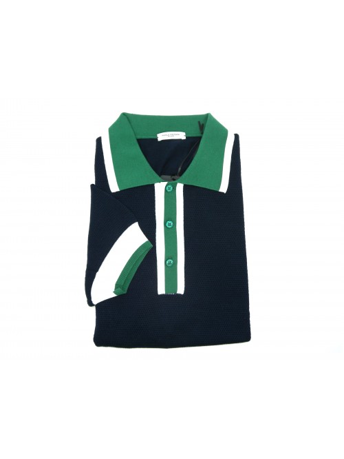 Paolo Pecora Men's Polo Shirt A3 Blue Golf Nest Paolo Pecora Men's Polo Shirt A3 Blue Golf Nest