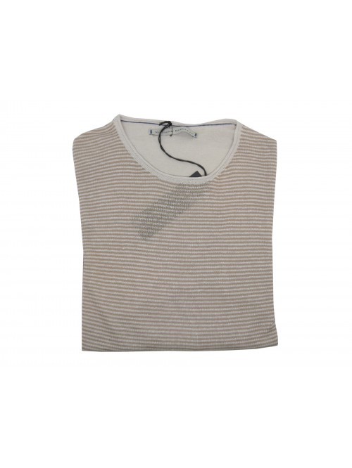 Massimo Rebecchi Maglia Uomo Art. V0B615KI Righe Beige Massimo Rebecchi Maglia Uomo Art. V0B615KI Righe Beige