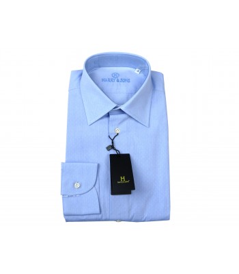 Harry & Sons Camicia Uomo Art. 67110 Puntinato Celeste