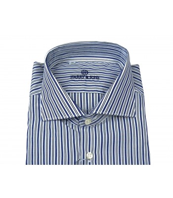 Harry & Sons Camicia Uomo Art. 508 NL 23480 Rigato Blu 2