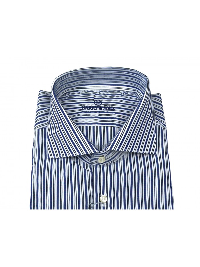 Harry & Sons Camicia Uomo Art. 508 NL 23480 Rigato Blu