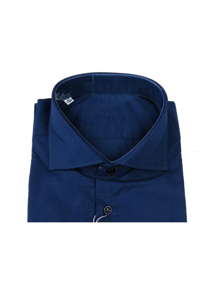 Harry & Sons Man Shirt Art. 508MM2 Blue Dotted