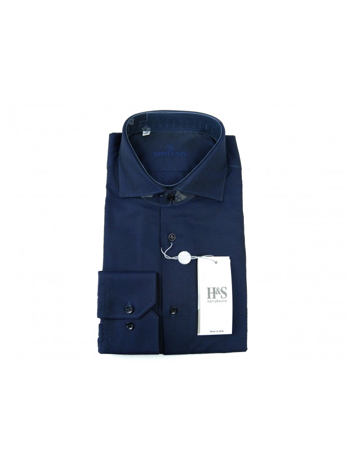 Harry & Sons Camicia Uomo Art. 508MM3 Microfantasia Blu Harry & Sons Camicia Uomo Art. 508MM3 Microfantasia Blu