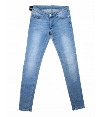 Cheap Monday Jeans Donna Low Waist Stonewash Blue Zip