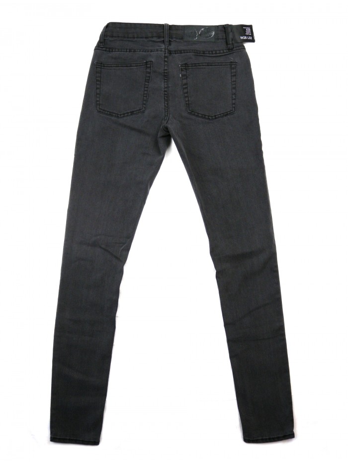 Cheap Monday Women's Slim Jeans Stonewash Black Zip