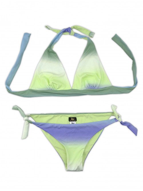 UI Rita Mennoia Costume da Bagno Donna Bikini Sfumato Verde UI Rita Mennoia Costume da Bagno Donna Bikini Sfumato Verde