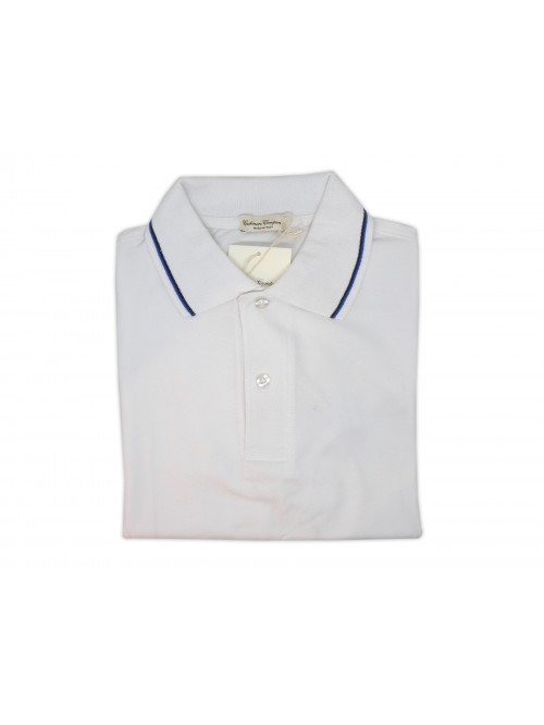 Cashmere Company Polo Uomo Art. PU107101 Bianco Cashmere Company Polo Uomo Art. PU107101 Bianco