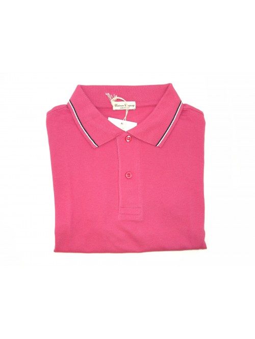 Cashmere Company Man Polo Art. PU107101 Coral Cashmere Company Man Polo Art. PU107101 Coral
