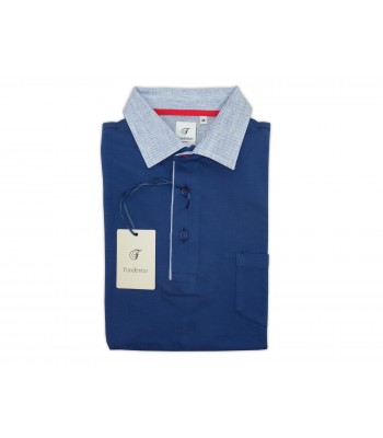 Fonderico Polo Uomo Sartoriale Art. S1709 Col.11 Azzurro