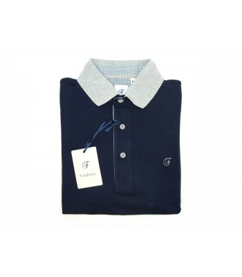 Fonderico Polo Uomo Sartoriale Art. S1708 Col.24 Blu