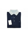 Fonderico Men's Sartorial Polo Art. S1708 Col.24 Blue