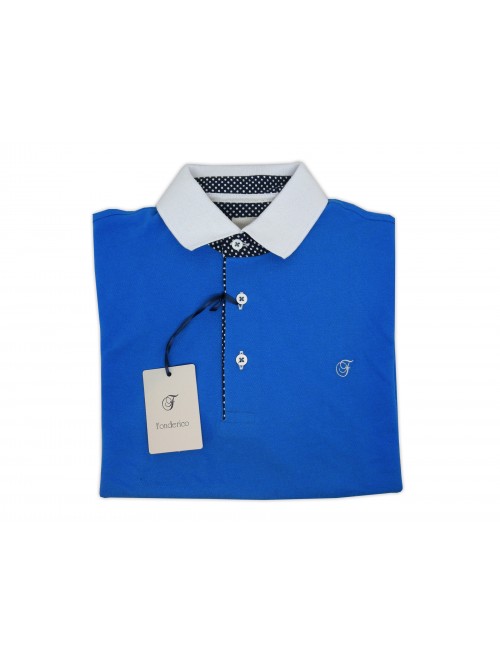 Fonderico Polo Uomo Sartoriale Art. 1819 Col.10 Azzurro Fonderico Polo Uomo Sartoriale Art. 1819 Col.10 Azzurro