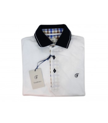 Fonderico Men's Sartorial Polo Art. 1812 Col.07 White